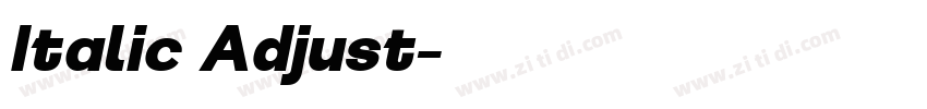 Italic Adjust字体转换 Italic Adjust字体转换